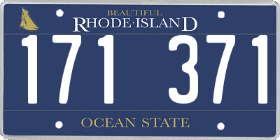RI license plate 171371