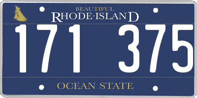 RI license plate 171375