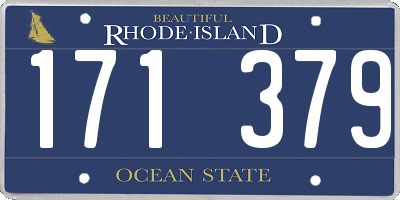RI license plate 171379