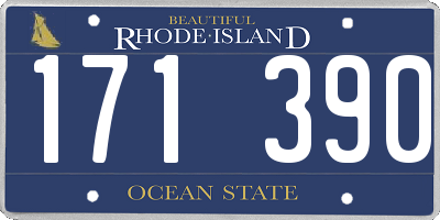RI license plate 171390