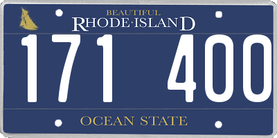 RI license plate 171400