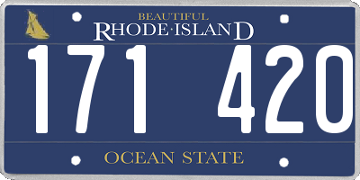 RI license plate 171420