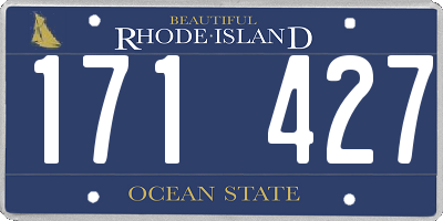 RI license plate 171427