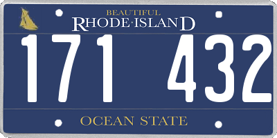 RI license plate 171432