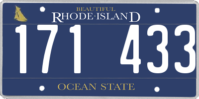 RI license plate 171433