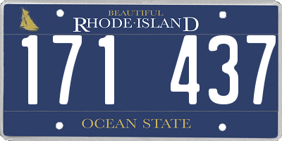 RI license plate 171437