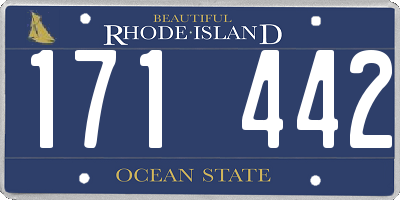 RI license plate 171442