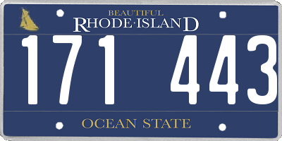 RI license plate 171443