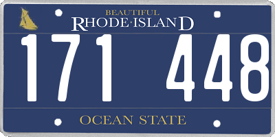 RI license plate 171448