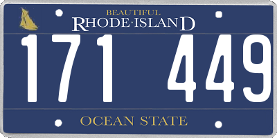 RI license plate 171449