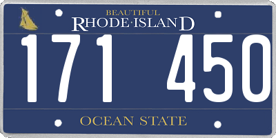 RI license plate 171450