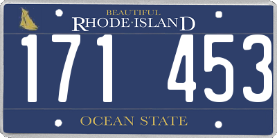 RI license plate 171453