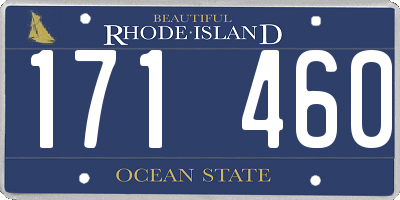 RI license plate 171460