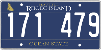 RI license plate 171479