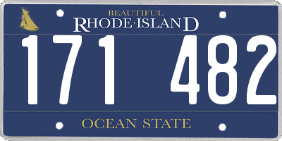 RI license plate 171482