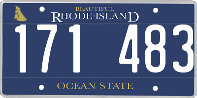 RI license plate 171483