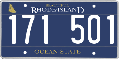 RI license plate 171501