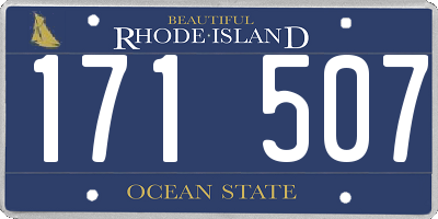 RI license plate 171507