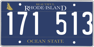 RI license plate 171513