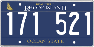 RI license plate 171521