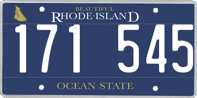 RI license plate 171545