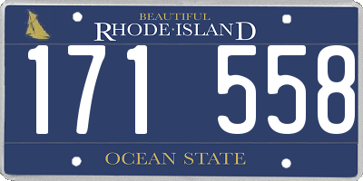 RI license plate 171558