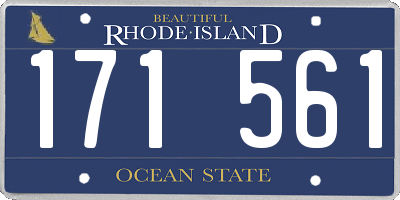 RI license plate 171561