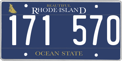 RI license plate 171570