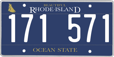 RI license plate 171571