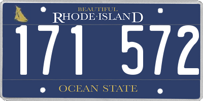 RI license plate 171572