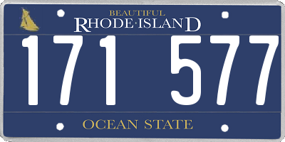 RI license plate 171577