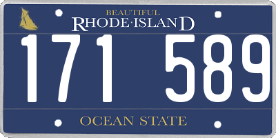 RI license plate 171589