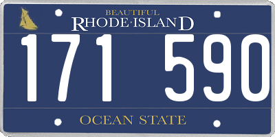 RI license plate 171590