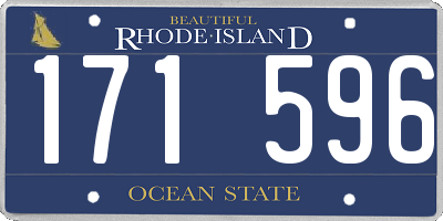 RI license plate 171596