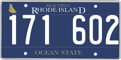 RI license plate 171602