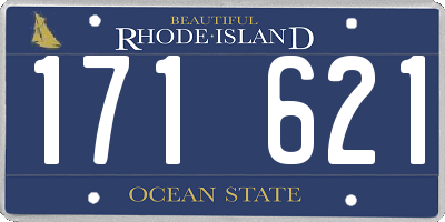 RI license plate 171621
