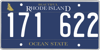 RI license plate 171622