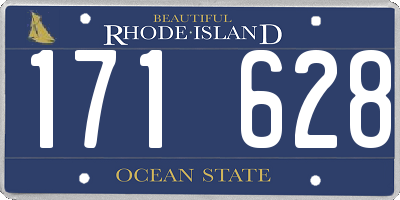 RI license plate 171628