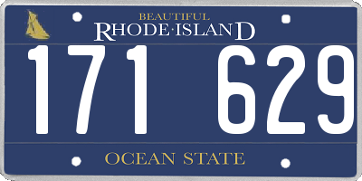 RI license plate 171629