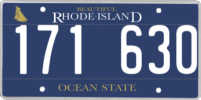 RI license plate 171630