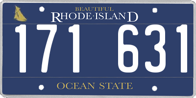 RI license plate 171631
