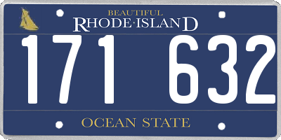 RI license plate 171632