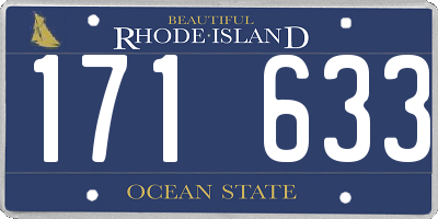 RI license plate 171633