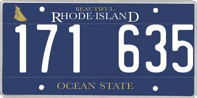 RI license plate 171635