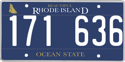 RI license plate 171636