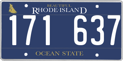 RI license plate 171637