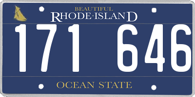 RI license plate 171646