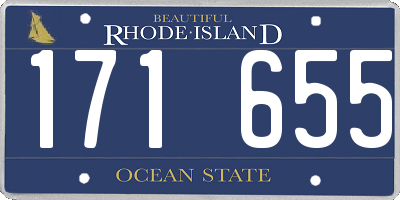 RI license plate 171655