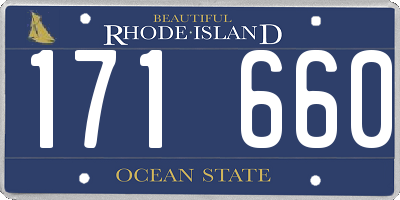 RI license plate 171660