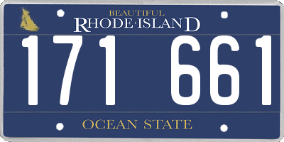RI license plate 171661